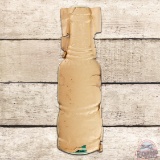 Outstanding NOS NuGrape Soda Convex Single Sided Tin Bottle Sign w/ Paper