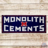 Monolith Cements Horizontal 5' Single Sided Porcelain Sign w/ Logo