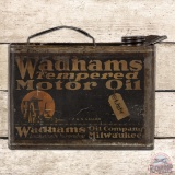 Wadhams Tempered Motor Oil Half Gallon Metal Can