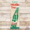 Scarce Ya-Hoo! Drink Mountain Dew Vertical Emb. Single Sided Tin Sign w/ Hillbilly & Bottle