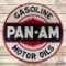 Rare Pan-Am Motor Oils 6' Single Sided Porcelain Sign w/ Frame
