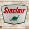 1961 Sinclair Gasoline 7' Double Sided Porcelain ID Sign w/ Dino