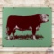 Terrific Texas Hereford Cattle Association Double Sided Porcelain Sign