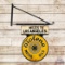 Tiolene Motor Oils DS Tin Sign w/ Bullseye & Mileage to LA & San Francisco 