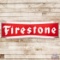 Nice 1962 Firestone 12' Die Cut Single Sided Porcelain Sign
