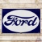 Ford Automobiles Single Sided Porcelain Sign w/ Reverse Colors
