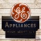 GE General Electric Double Sided Porcelain Neon Logo Sign