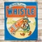 Thirsty? Just Whistle Emb. Single Sided Tin Sign w/ Elf & Bottle