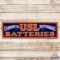 USL Economical Dependable Batteries Single Sided Porcelain Sign