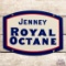 Rare Jenney Royal Octane Single Sided Porcelain Pump Plate Sign Boston Mass