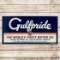 1948 Gulfpride The World's Finest Motor Oil Emb. Single Sided Tin Sign w/ Logo