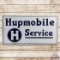 Hupmobile Service Double Sided Porcelain Sign w/ Logo
