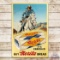 1955 Merita Enriched Bread Emb. Single Sided Tin Sign w/ Lone Ranger
