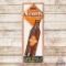 Drink Orange Crush 4' Vertical Emb. Single Sided Tin Sign w/ Krinkle Bottle & Crushy