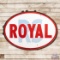 1968 Royal Gasoline 7' Double Sided Porcelain ID Sign w/ Ring