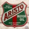 Aristo Motor Oil Union Oil Co. of California Die Cut Double Sided Porcelain Shield Sign