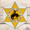 Outstanding Fresno County Sheriff's Posse Single Sided Porcelain Sign w/ Horse & Rider