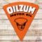 1971 Oilzum Motor Oil Double Sided Tin Sign w/ Oswald