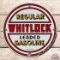 Whitlock Regular Leaded Gasoline Single Sided Porcelain Pump Plate Sign