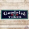 Goodrich Tires Horizontal Single Sided Porcelain Sign w/ Logo