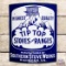 Tip Top Stoves and Ranges Southern Stove Works Curved Single Sided Porcelain Sign w/ Mountains