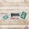 Graphic Veedol Chain Oil Single Sided Tin Sign w/ Saw & Can