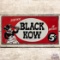 Drink Black Kow in Bottles 5 Cents Emb. Single Sided Tin Sign