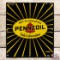 Pennzoil Safe Lubrication Single Sided Porcelain Sign w/ Logo