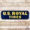 NOS 1953 U.S. Royal Tires 5' Horizontal Emb. Single Sided Tin Sign