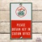 Flying A Associated Certified Clean Comfort Stations Please Obtain Key In Office SS Porcelain Sign
