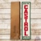 NOS Ask for Castrol Motor Oil Emb. 6' Single Sided Tin Sign w/ Box
