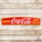Exceptional Drink Coca-Cola Ice Cold Curved Single Sided Porcelain Truck Sign