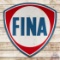 Fina Gasoline 6' Die Cut Single Sided Porcelain ID Sign