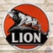 Superb Lion Gasoline 5' Double Sided Porcelain ID Sign w/ 