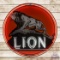 Lion Gasoline 5' Double Sided Porcelain Neon Sign w/ 