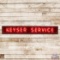 Keyser Service Horizontal Single Sided Porcelain Neon Sign