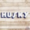 Husky Gasoline Service Station Die Cut Single Sided Porcelain Sign