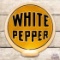 White Pepper Gasoline OPE Milk Glass Gas Pump Globe