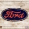 Impressive Ford Automobiles 8' Single Sided Porcelain Neon Sign w/ Flasher Bulbs