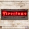 Firestone 10' Single Sided Porcelain Neon Sign