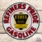 Fantastic Refiners Pride Ethyl Gasoline Single Sided Porcelain Pump Plate Sign w/ Logo