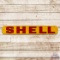 Excellent Shell Gasoline Single Sided Porcelain Tanker Truck Sign
