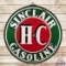 Sinclair H-C Gasoline 6' Double Sided Porcelain Sign w/ Ring