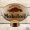 Mobiloil OPC Milk Glass Cabinet Globe w/ Gargoyle