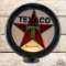 Early Texaco Gasoline Leaded Stained Glass Gas Pump Globe Complete