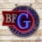 BF Goodrich Tires Die Cut Single Sided Porcelain Neon Sign
