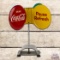 Excellent Coca-Cola Vending Machine Spinner Sign w/ Buttons