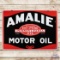 Nice Amalie Motor Oil Double Sided Porcelain Sign w/ Pennsylvania Seal