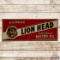 Gilmore Lion Head Motor Oil Emb. Single Sided Tin Sign w/ Logo
