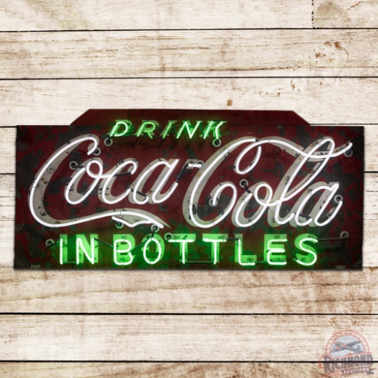 Drink Coca-Cola in Bottles Double Sided Tin Neon Sign
